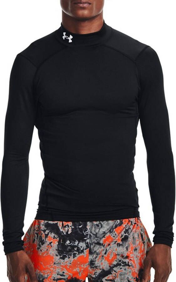 Under Armour Shirt met lange mouwen opstaande kraag en logostitching