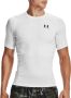 Under Armour Compressie Korte Mouw Shirt White Heren - Thumbnail 1