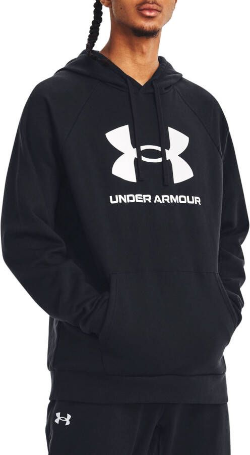 Under Armour Hoodie met kangoeroezak model 'RIVAL FLEECE BIG LOGO'
