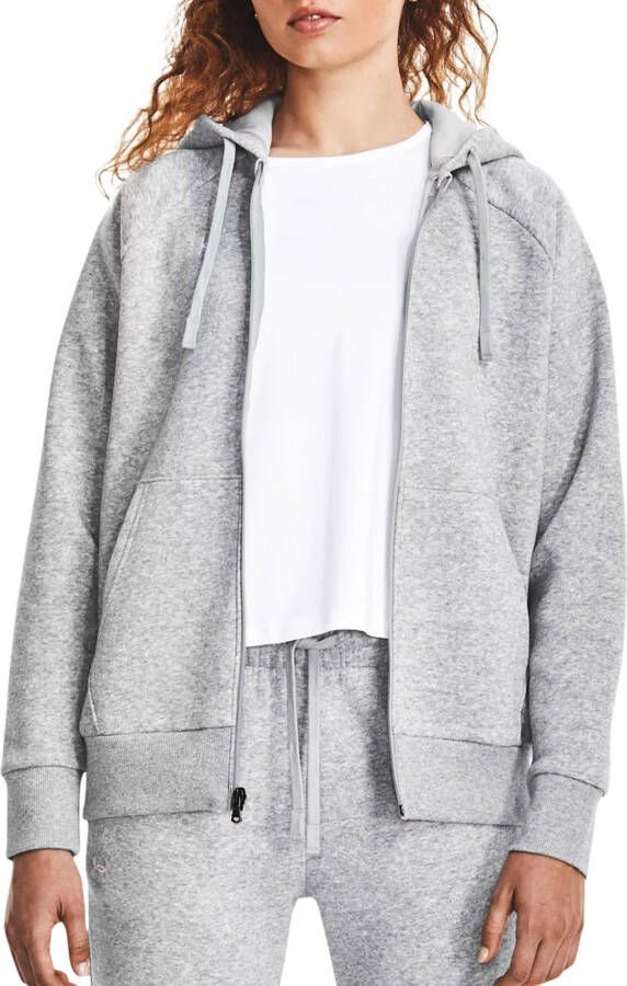 Under Armour Rival Fleece Hoodie met volledige rits Gray Dames