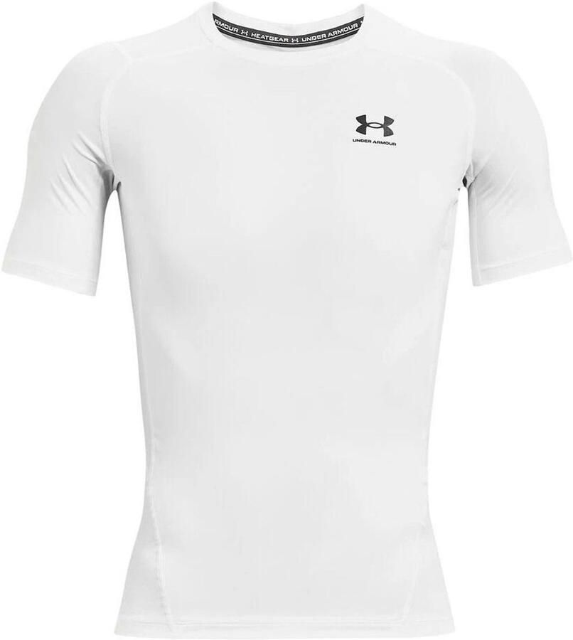 Under Armour Compressie Korte Mouw Shirt White Heren
