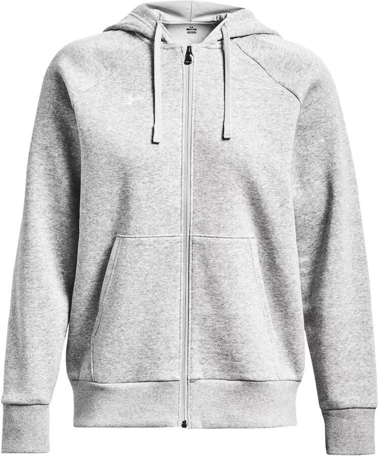 Under Armour Rival Fleece Hoodie met volledige rits Gray Dames