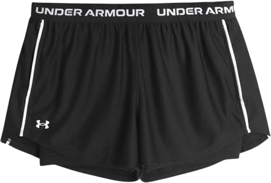 Under Armour Regular fit korte broek met label op tailleband model 'Tech Play Up'