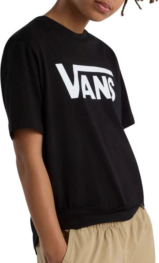 Vans T-shirt met logo zwart wit Katoen Ronde hals Logo XL