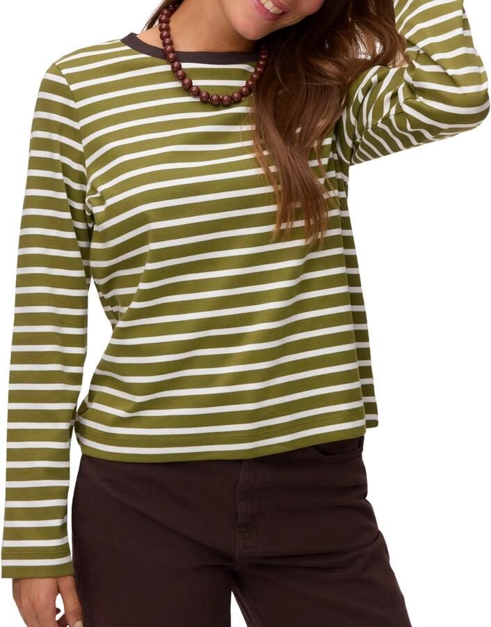Vero moda Bopha Long Sleeve O-neck Contrast Top - Foto 2
