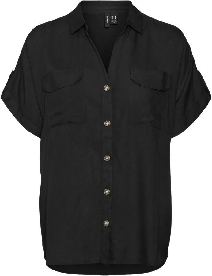 Vero Moda Regular fit overhemdblouse met borstzakken model 'BUMPY'