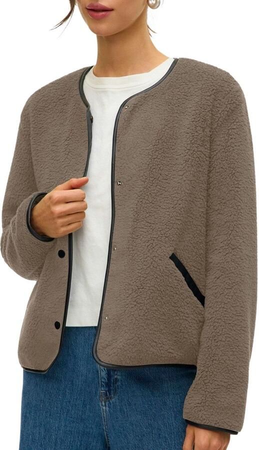 Vero Moda Candice Short Fleece Jas Dames