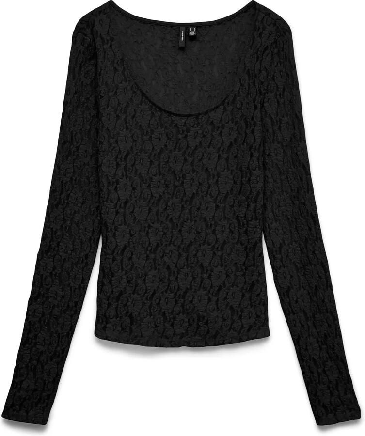 VERO MODA kanten top zwart
