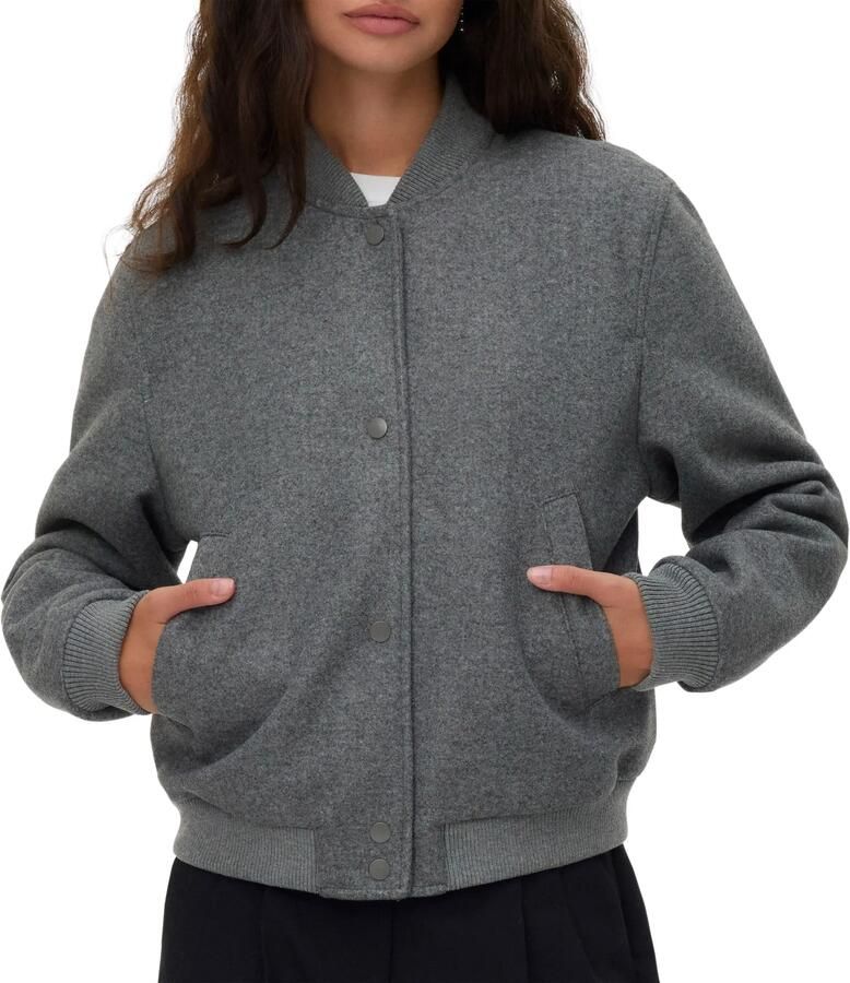 Vero Moda Regular fit collegejack met drukknopen model 'FORTUNE'