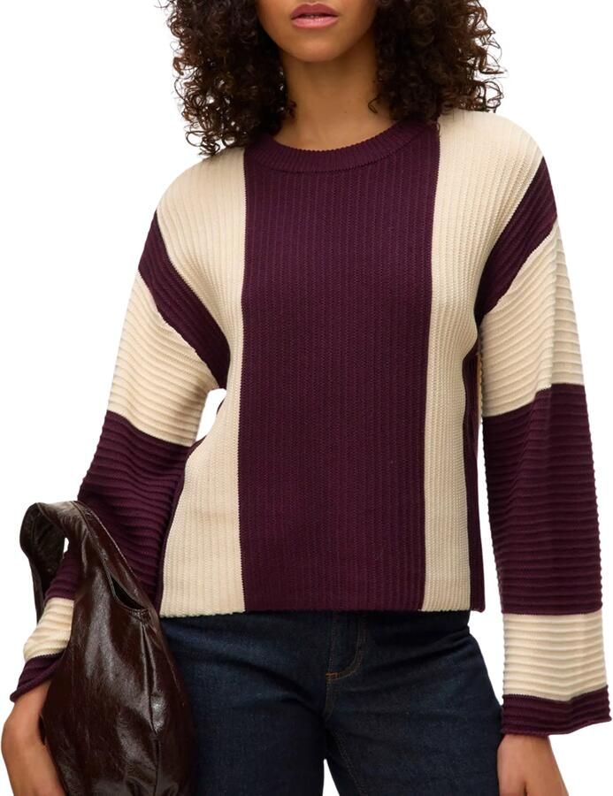 Vero Moda Regular fit gebreide pullover van katoenmix model 'GIGI'