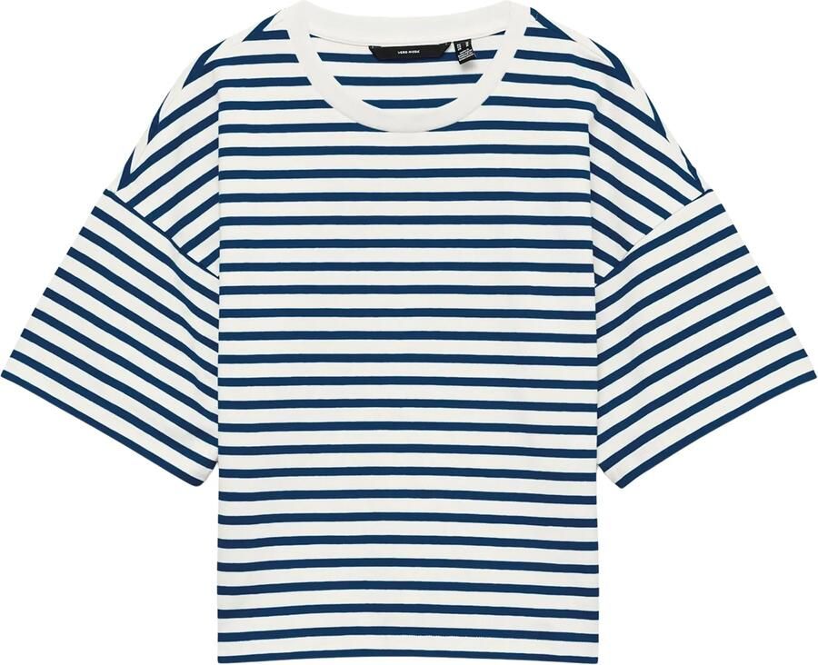 VERO MODA gestreept T-shirt donkerblauw - Foto 5