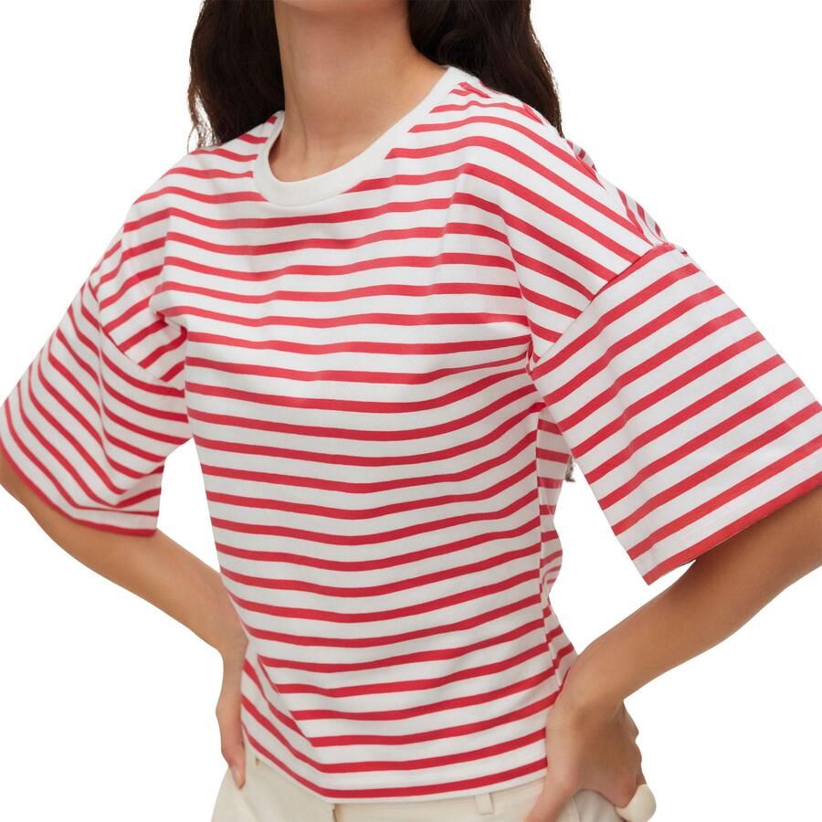 VERO MODA gestreept T-shirt rood - Foto 4
