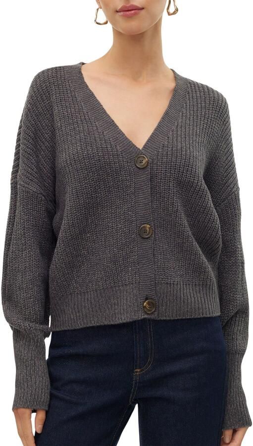 Vero Moda Loose fit gebreid jack met sierknopen model 'LEA'