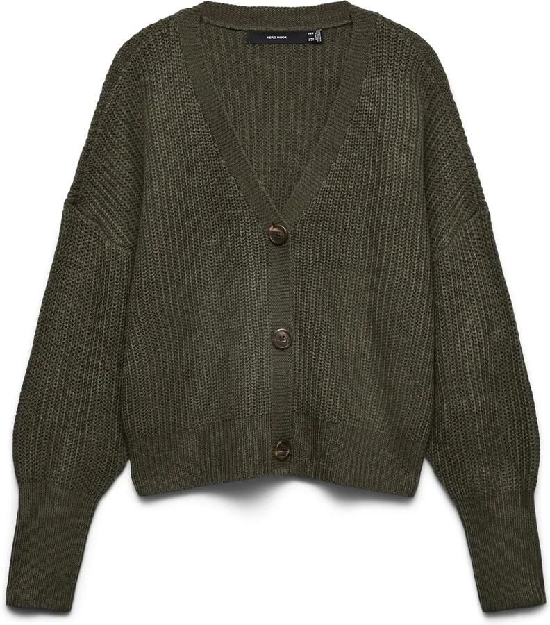 Vero Moda Oversized gebreid jack met v-hals model 'LEA'