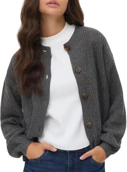 Vero Moda Loose fit gebreid jack met enkelrijige knoopsluiting model 'LEA' - Foto 7