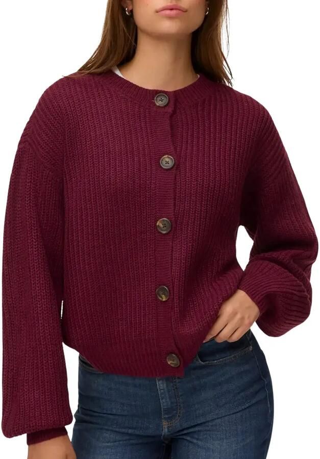 Vero Moda Loose fit gebreid jack met enkelrijige knoopsluiting model 'LEA' - Foto 3