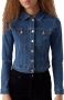 Vero Moda Outdoor Kort jeansjack met platte kraag model 'LUNA' - Thumbnail 4
