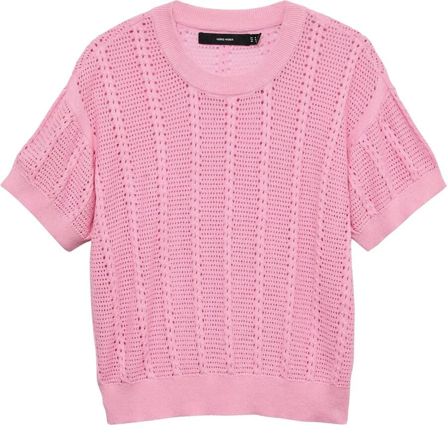 Vero Moda relaxed fit gebreid shirt van katoenmix model 'LUX LIGHT' - Foto 2