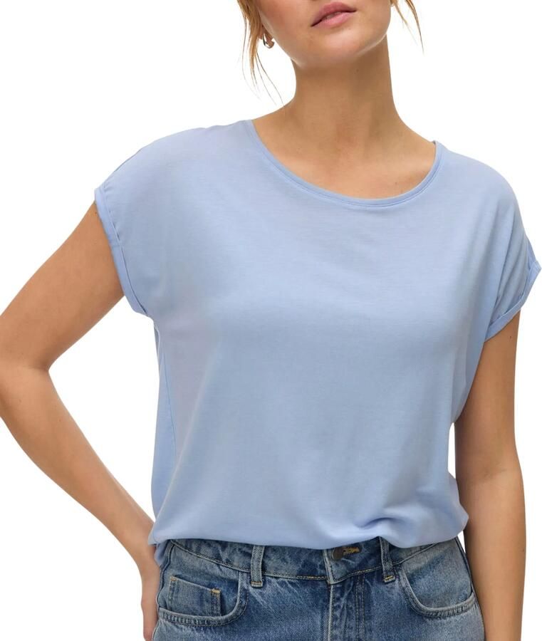 Vero Moda Relaxed fit T-shirt van lyocellmix Model 'AVA' - Foto 3