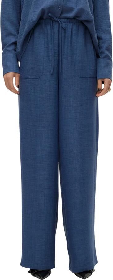 Vero Moda Regular fit wijde broek met elastische band model 'MELANEY' - Foto 7