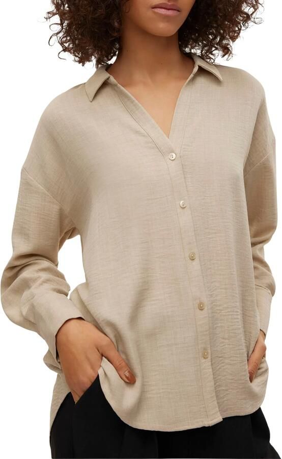 Vero Moda Blouse met lange mouwen VMMELANEY QUEENY LS SHIRT WVN NOOS - Foto 8