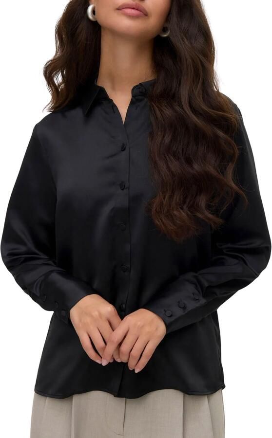 Vero Moda Blouse met lange mouwen VMMERLE LS SHIRT WVN GA NOOS - Foto 6