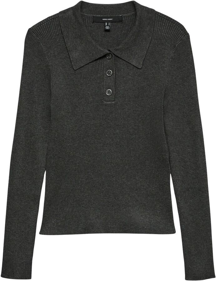Vero Moda Trui met polokraag VMSILJERIB LS POLONECK PULLOVER NOOS
