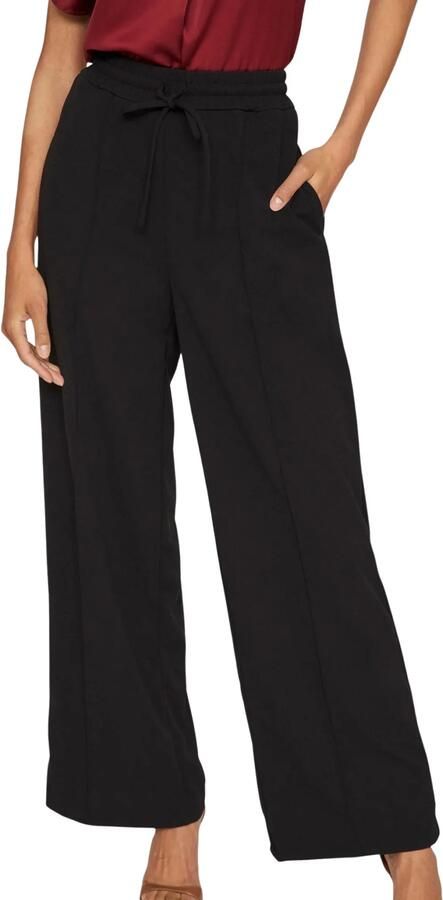 Vila Oversized stoffen broek met bandplooien model 'CLUA' - Foto 4