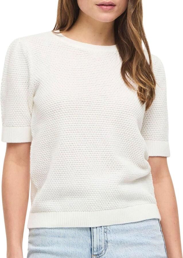 Vila Gebreide pullover met ribboorden model 'DALO' - Foto 4