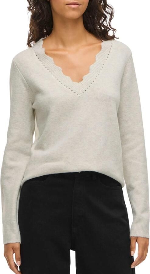 Vila Nikolina V-Neck Knit Top Dames