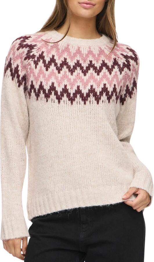 Vila Trui Toni Knit Super Light Natural Melange Port Royal