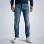 PME Legend Blauwe Slim Fit Jeans Commander 3.0 Fresh Mid Blue - Thumbnail 5