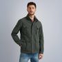 PME Legend Olijf Jack Semi Long Jacket Futurer 2.0 Mech Cotton - Thumbnail 3