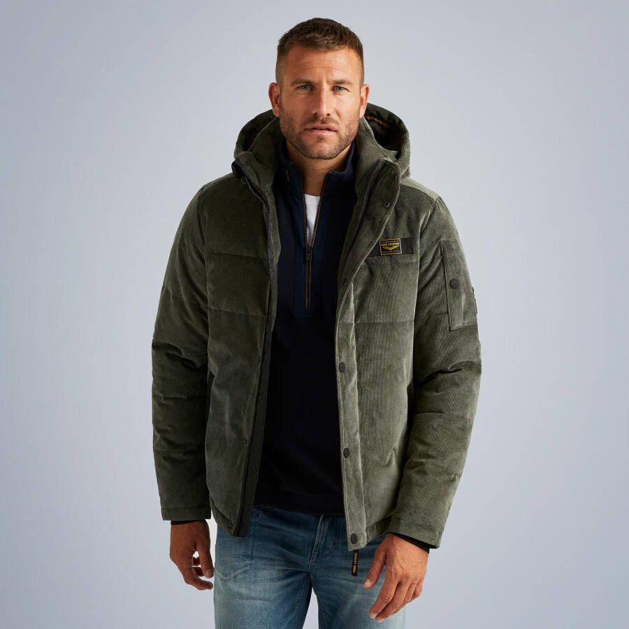 PME Legend quilted jas Gobbler met logo donkergroen