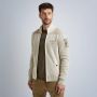 PME Legend Zip jacket cotton structure knit bone white Beige Heren - Thumbnail 3