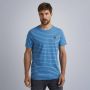 PME Legend Blauwe T-shirt Short Sleeve R-neck Yd Melange Striped Jersey - Thumbnail 3