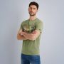 PME Legend regular fit T-shirt met printopdruk Oil green - Thumbnail 3