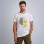 PME Legend regular fit T-shirt met printopdruk wit - Thumbnail 3