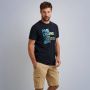 PME Legend regular fit T-shirt met printopdruk donkerblauw - Thumbnail 2