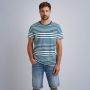 PME Legend gestreept regular fit T-shirt blauw - Thumbnail 2