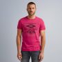 PME Legend regular fit T-shirt met printopdruk roze - Thumbnail 2