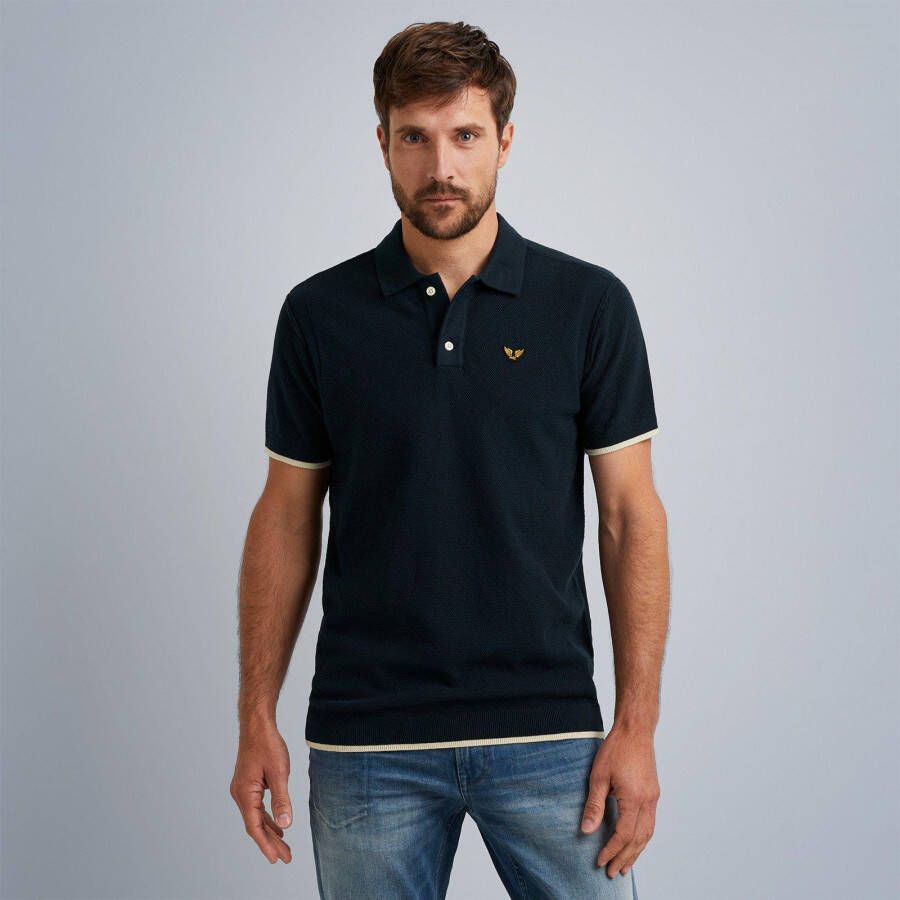 PME Legend Short sleeve polo structure knit polo