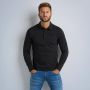 PME LEGEND Heren Polo's & T-shirts Long Sleeve Polo Jacquard Jersey Zwart - Thumbnail 4