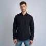 PME Legend Long sleeve shirt allover print po black Zwart Heren - Thumbnail 2