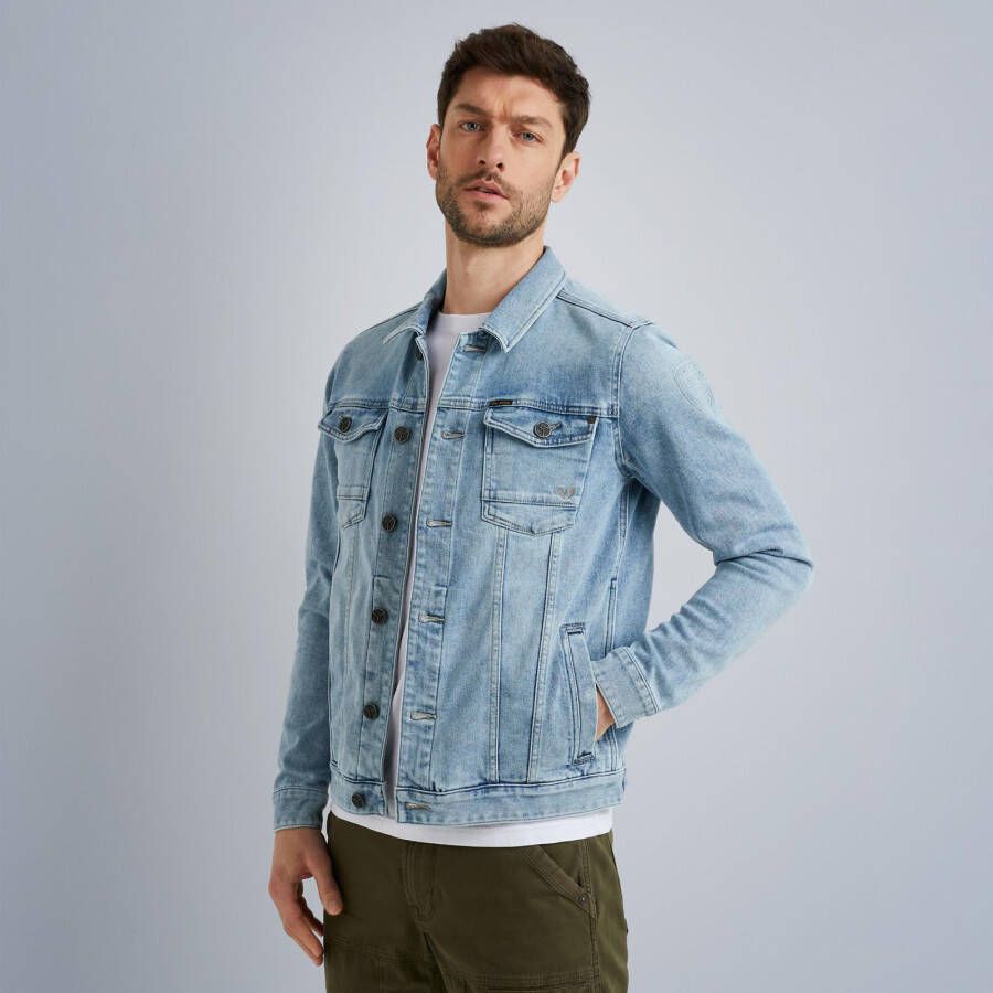 PME Legend Lichtblauwe Spijkerjas Denim Jacket Light Blue Finish