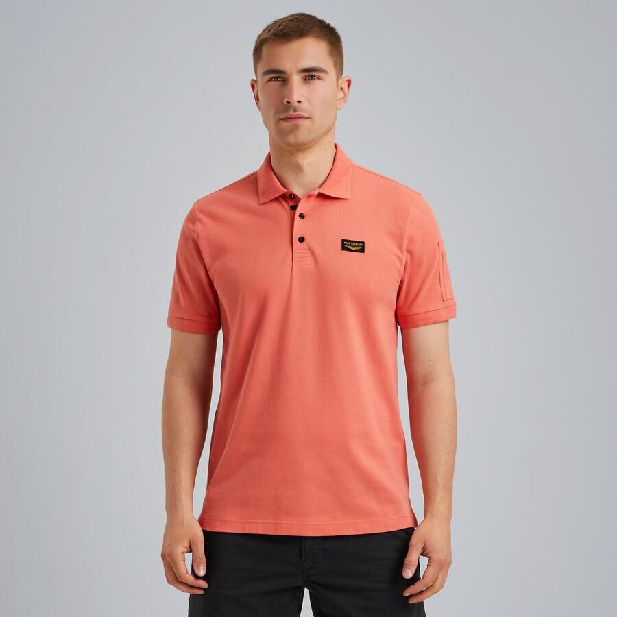 PME LEGEND Heren Polo's & T-shirts Trackway Polo Koraal - Foto 6