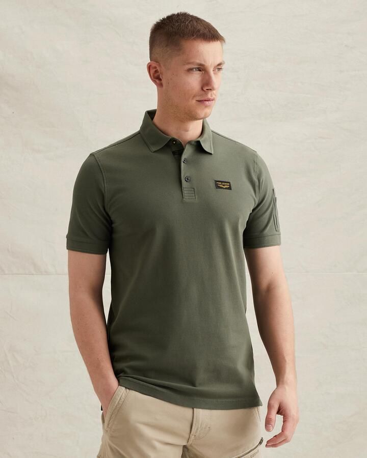 PME LEGEND Heren Polo's & T-shirts Trackway Polo Olijf - Foto 5