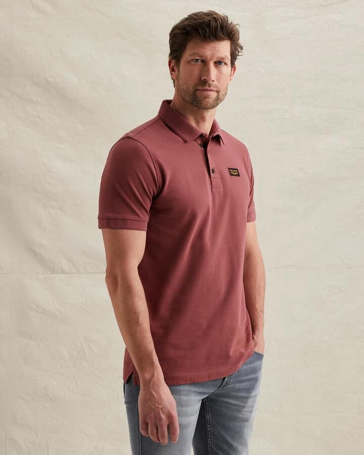PME Legend slim fit poloshirt met logopatch - Foto 4