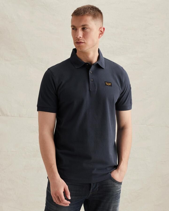 PME LEGEND Heren Polo's & T-shirts Trackway Polo Donkerblauw - Foto 7