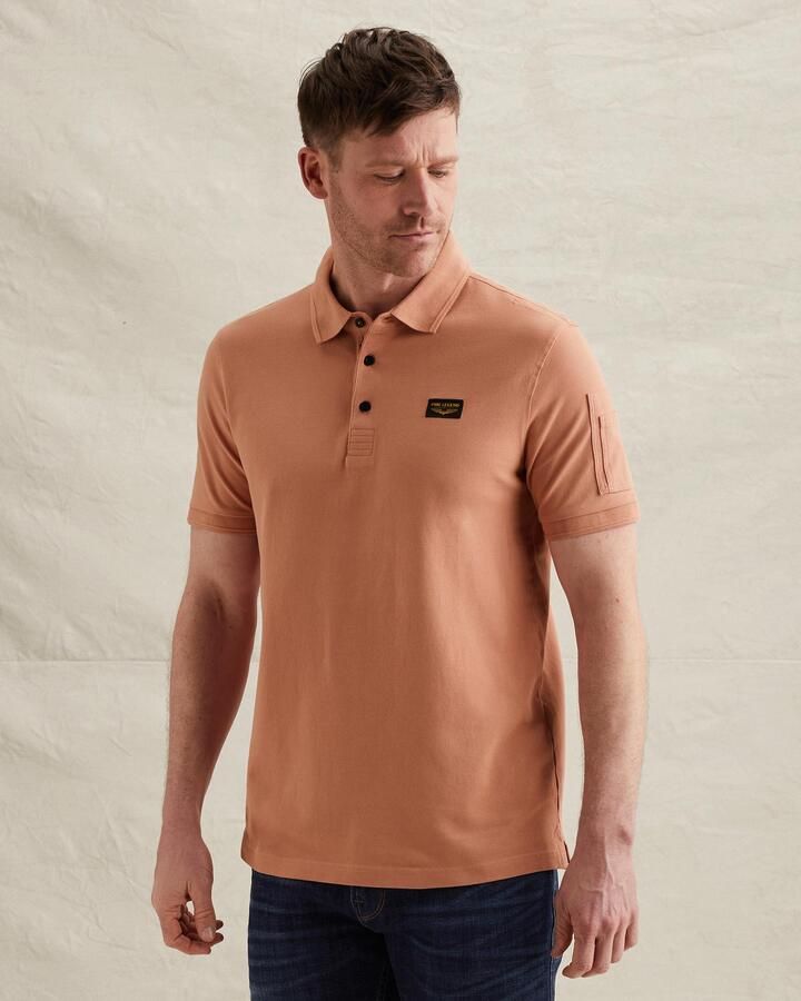 PME Legend regular polo donker oranje - Foto 4